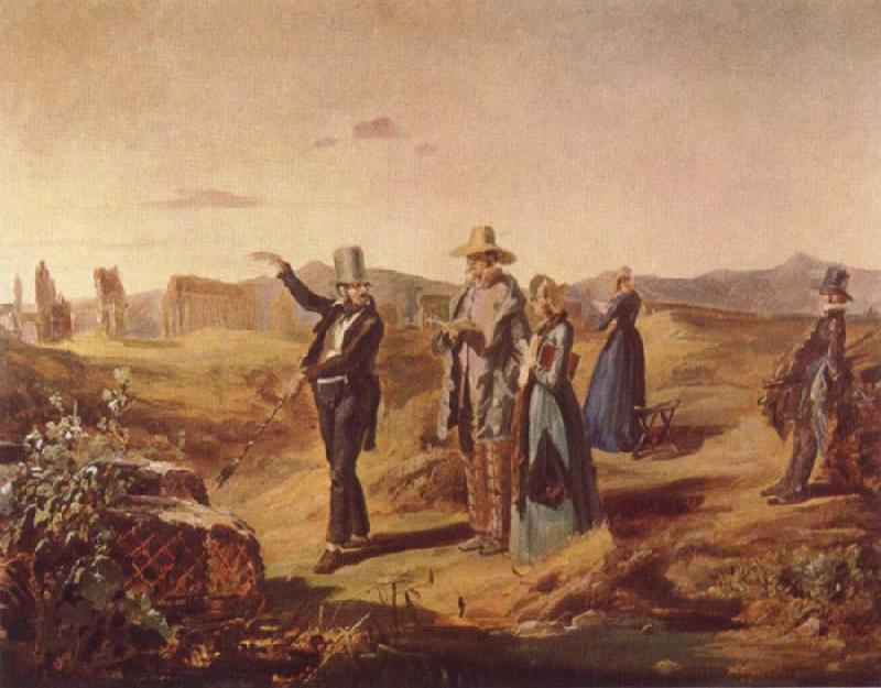 Carl Spitzweg English Tourists in the Roman Campagna